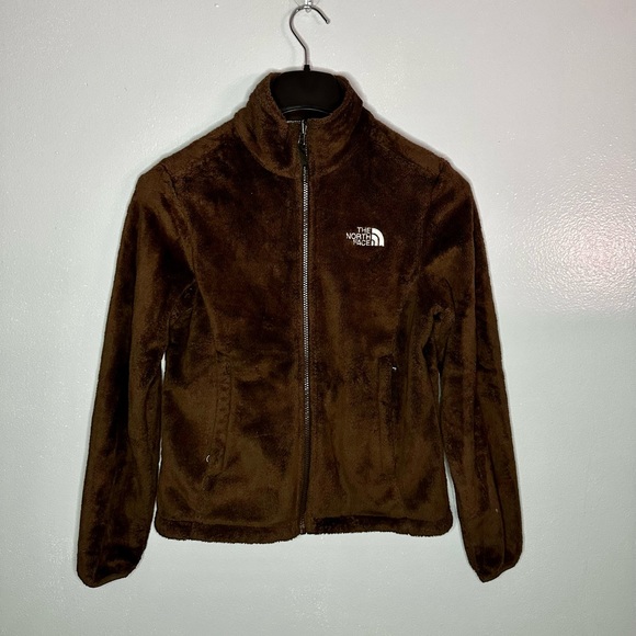 ⭐️ The North Face Osito Fuzzy Fleece Jacket Brown Size XS ⭐️ - Picture 2 of 8